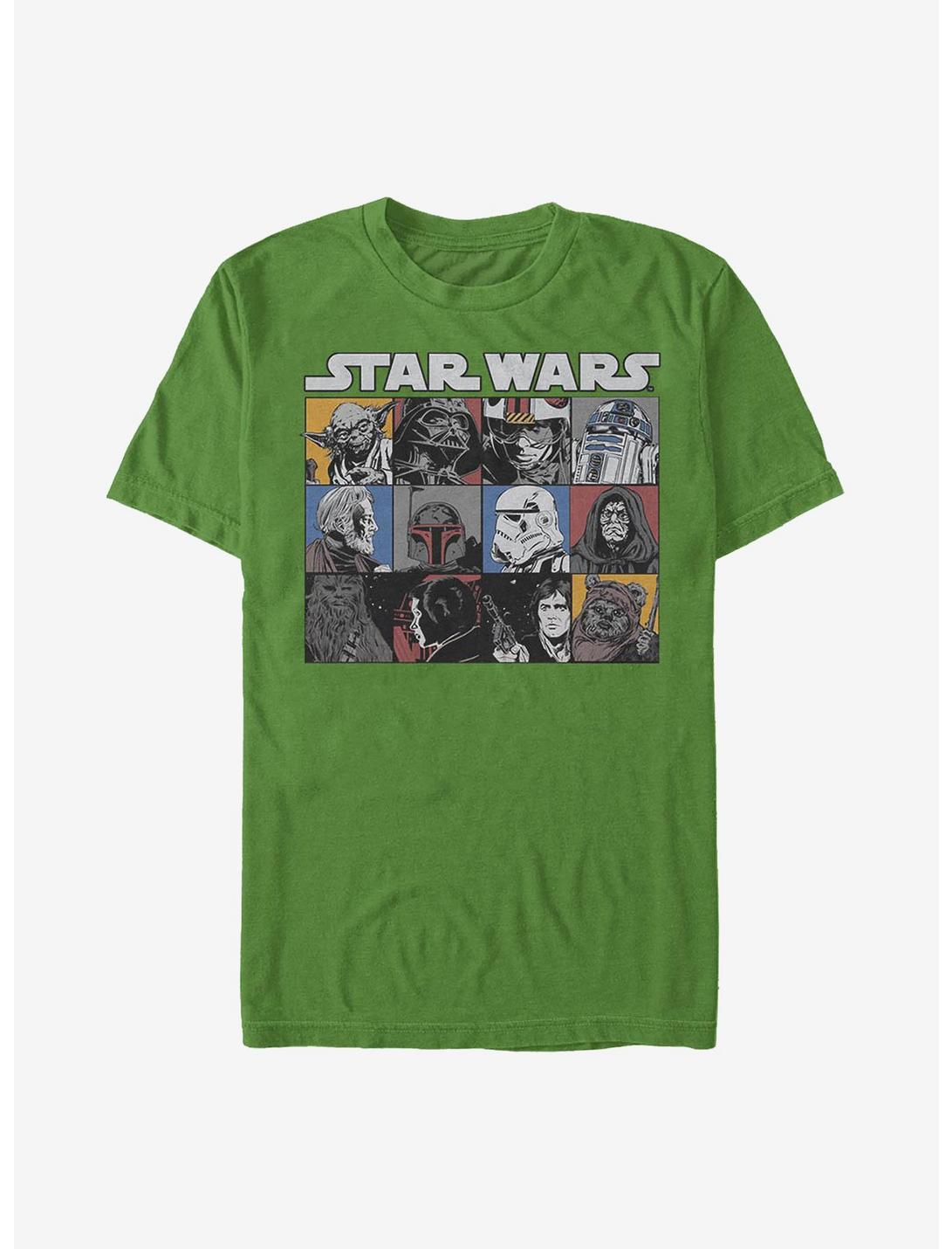 Star Wars Comic Strip Rectangle T-Shirt, KELLY, hi-res
