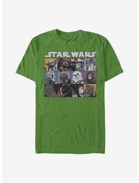 Star Wars Comic Strip Rectangle T-Shirt, KELLY, hi-res