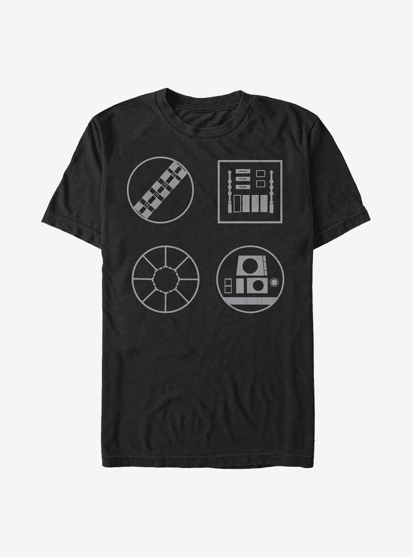 Star Wars Character Audio Front T-Shirt, BLACK, hi-res