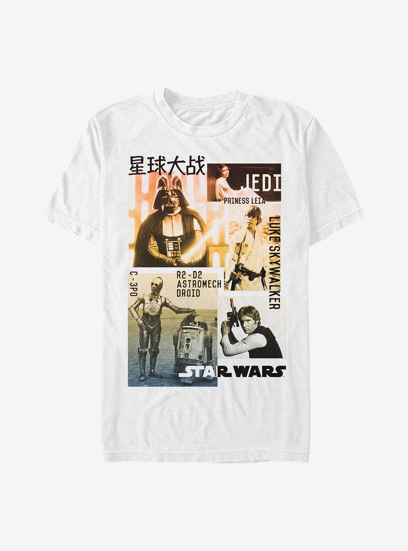 Star Wars Character Collage T-Shirt, WHITE, hi-res