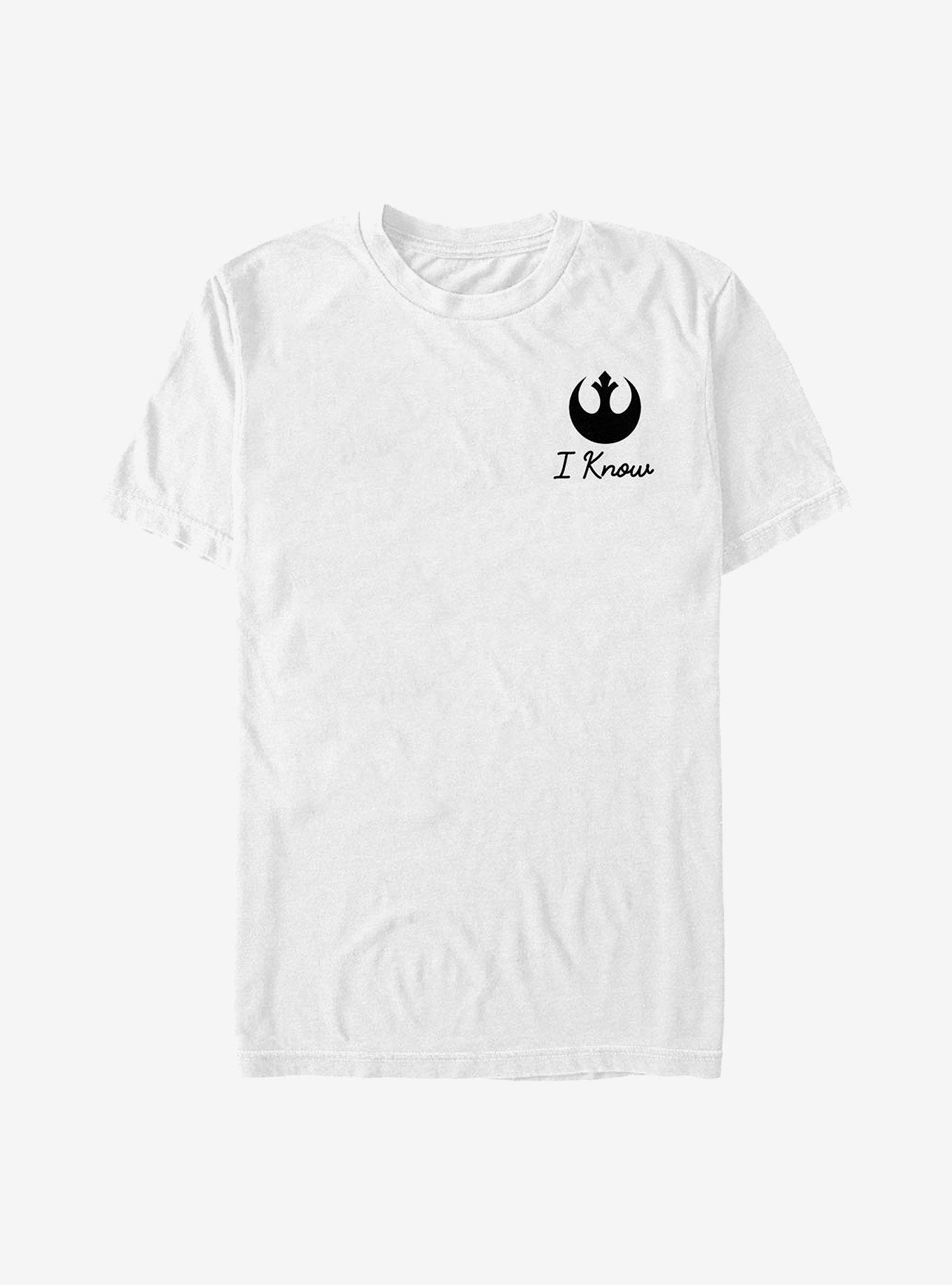Star Wars I Know Badge T-Shirt, WHITE, hi-res