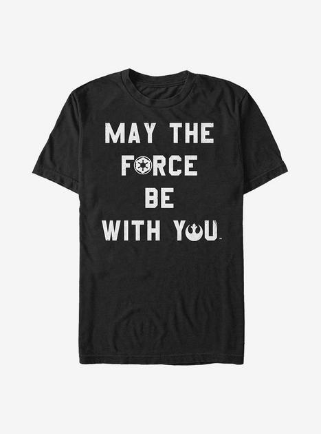 Star Wars May The Fource Be With You T-Shirt - SILVER | Hot Topic