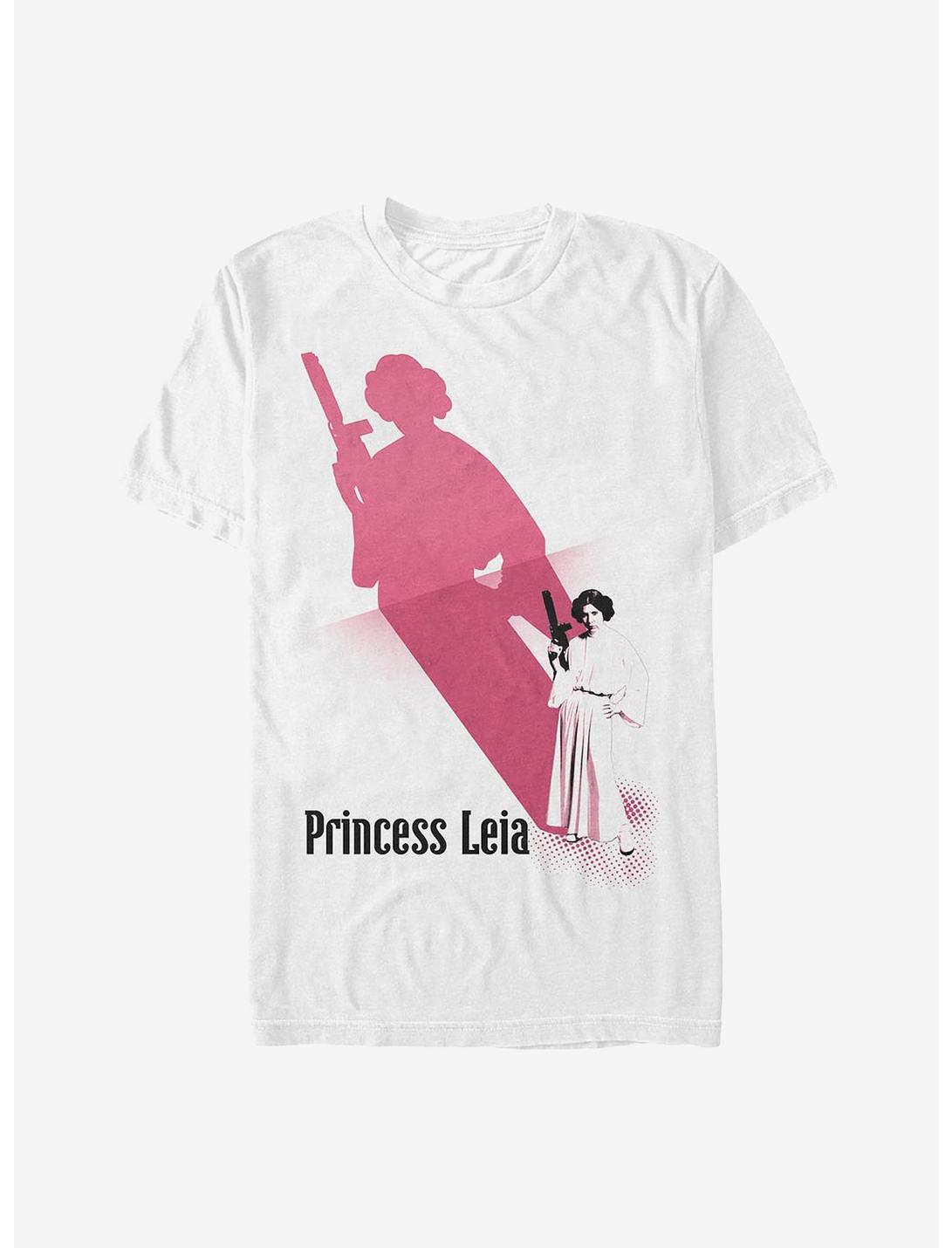 Star Wars Princess Leia Shadow Cast T-Shirt, WHITE, hi-res