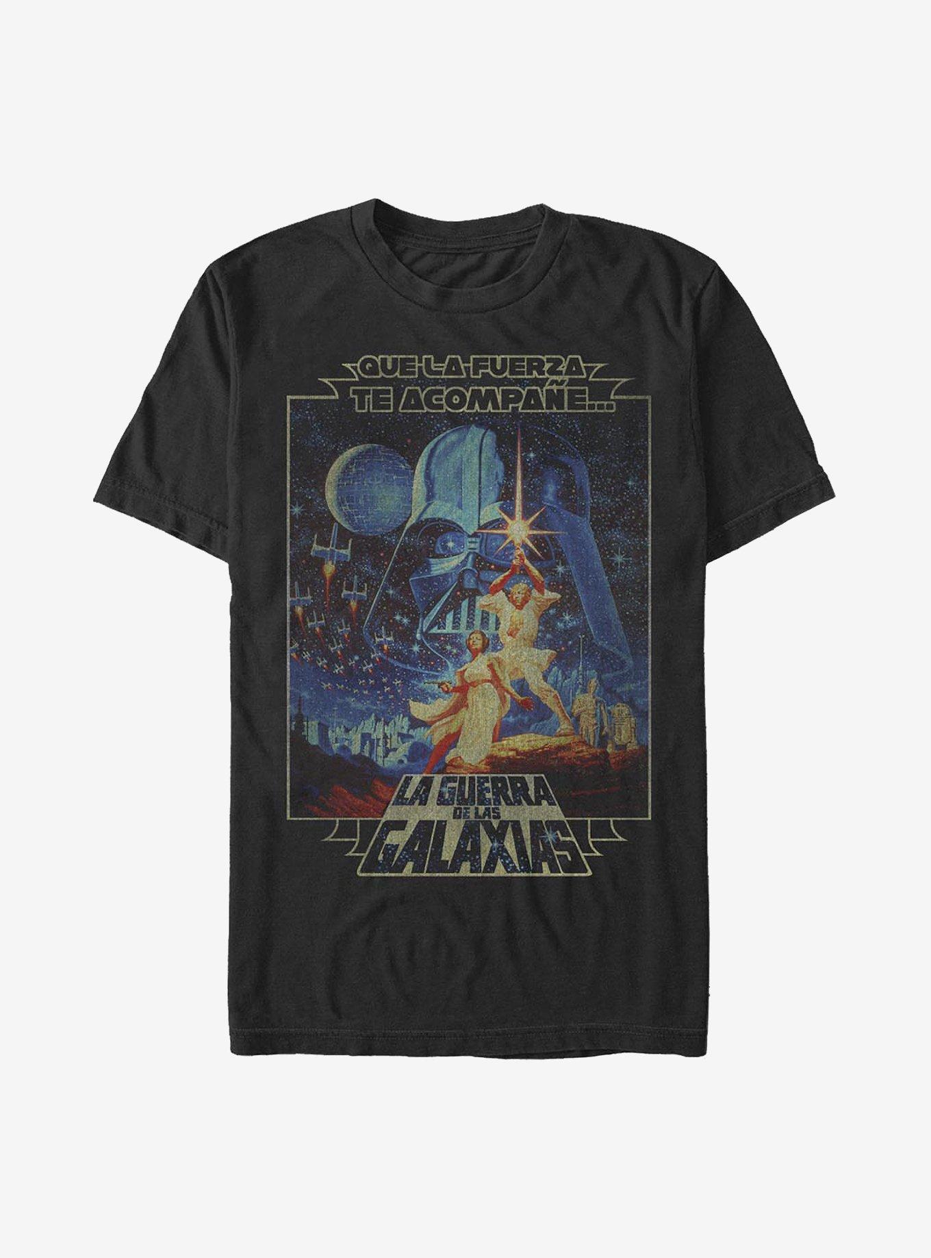 Star Wars Que La Fuerza T-Shirt, BLACK, hi-res