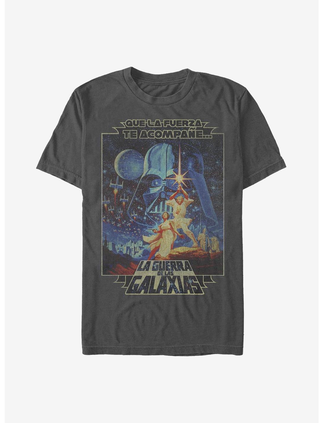 Star Wars Que La Fuerza T-Shirt, CHARCOAL, hi-res