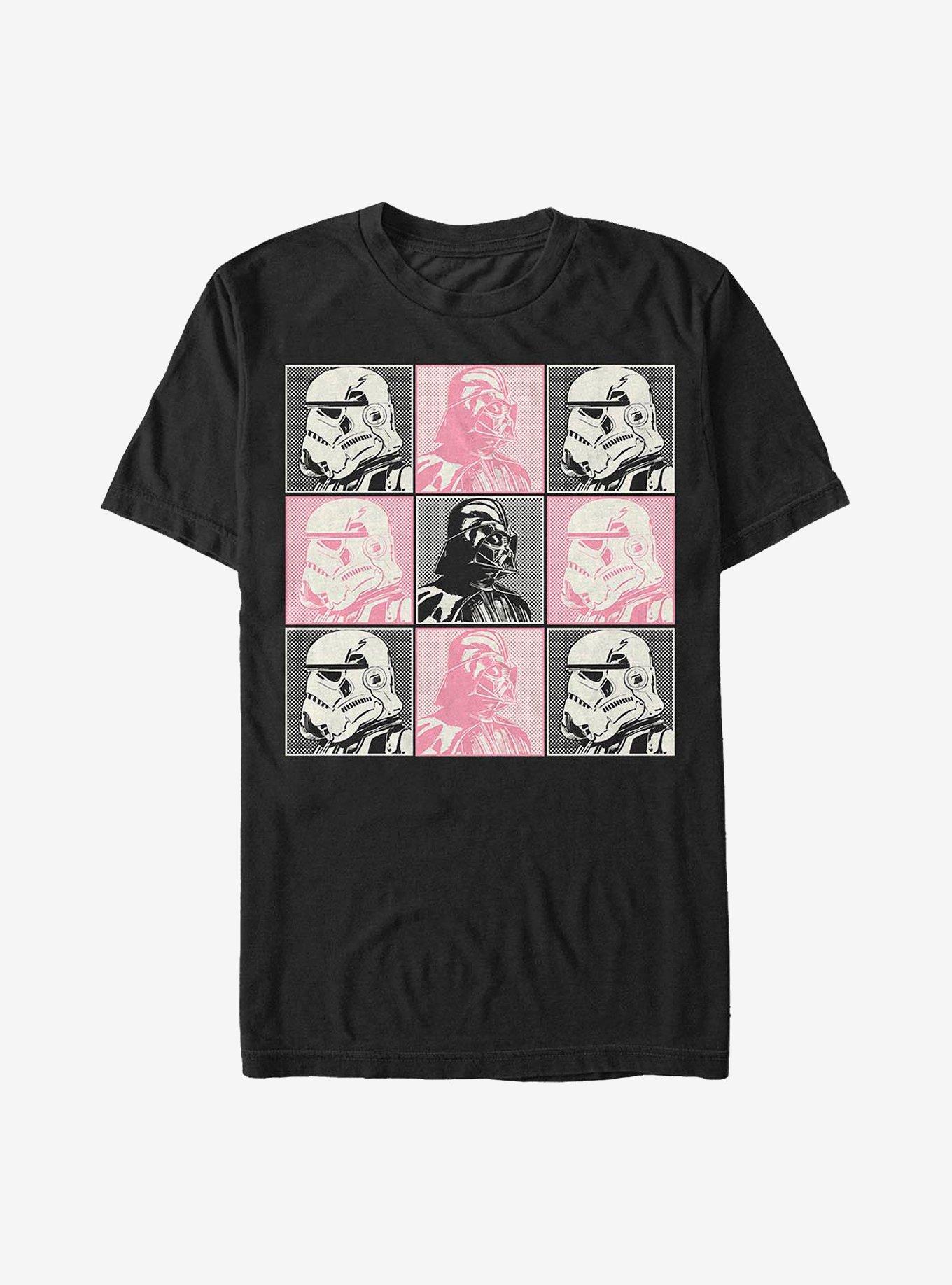 Star Wars Storm Trooper Vader Boxes T-Shirt, BLACK, hi-res