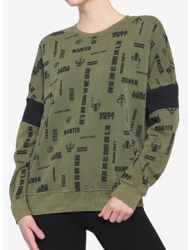Her Universe Star Wars Boba Fett Logos Girls Sweatshirt, , hi-res