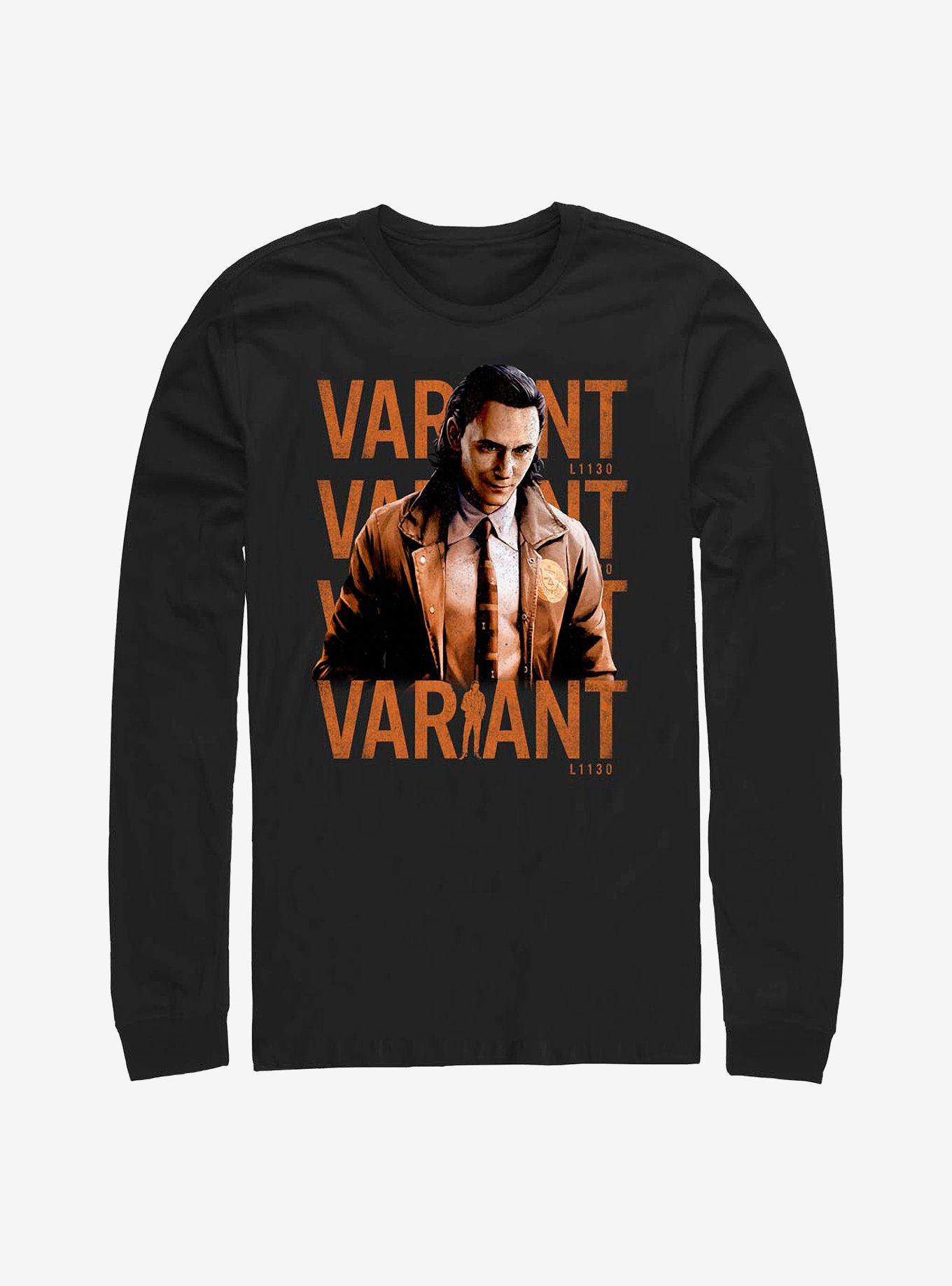 Marvel Loki Variant Poster Long-Sleeve T-Shirt, BLACK, hi-res