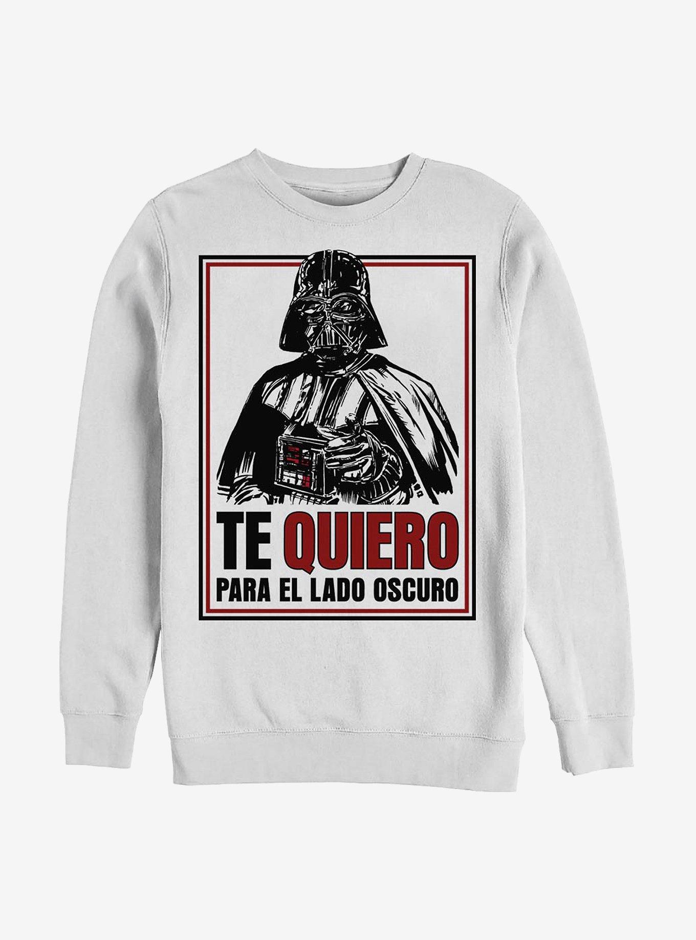 Star Wars Te Quiero Crew Sweatshirt, WHITE, hi-res