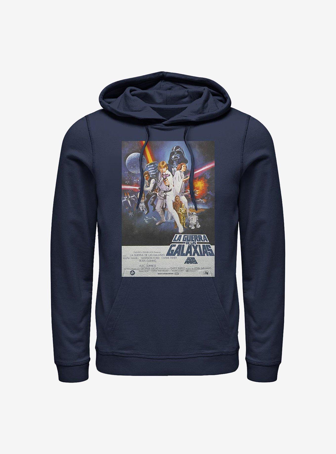 Star Wars Episode IV A New Hope La Guerra De Las Galaxias Poster Hoodie, , hi-res