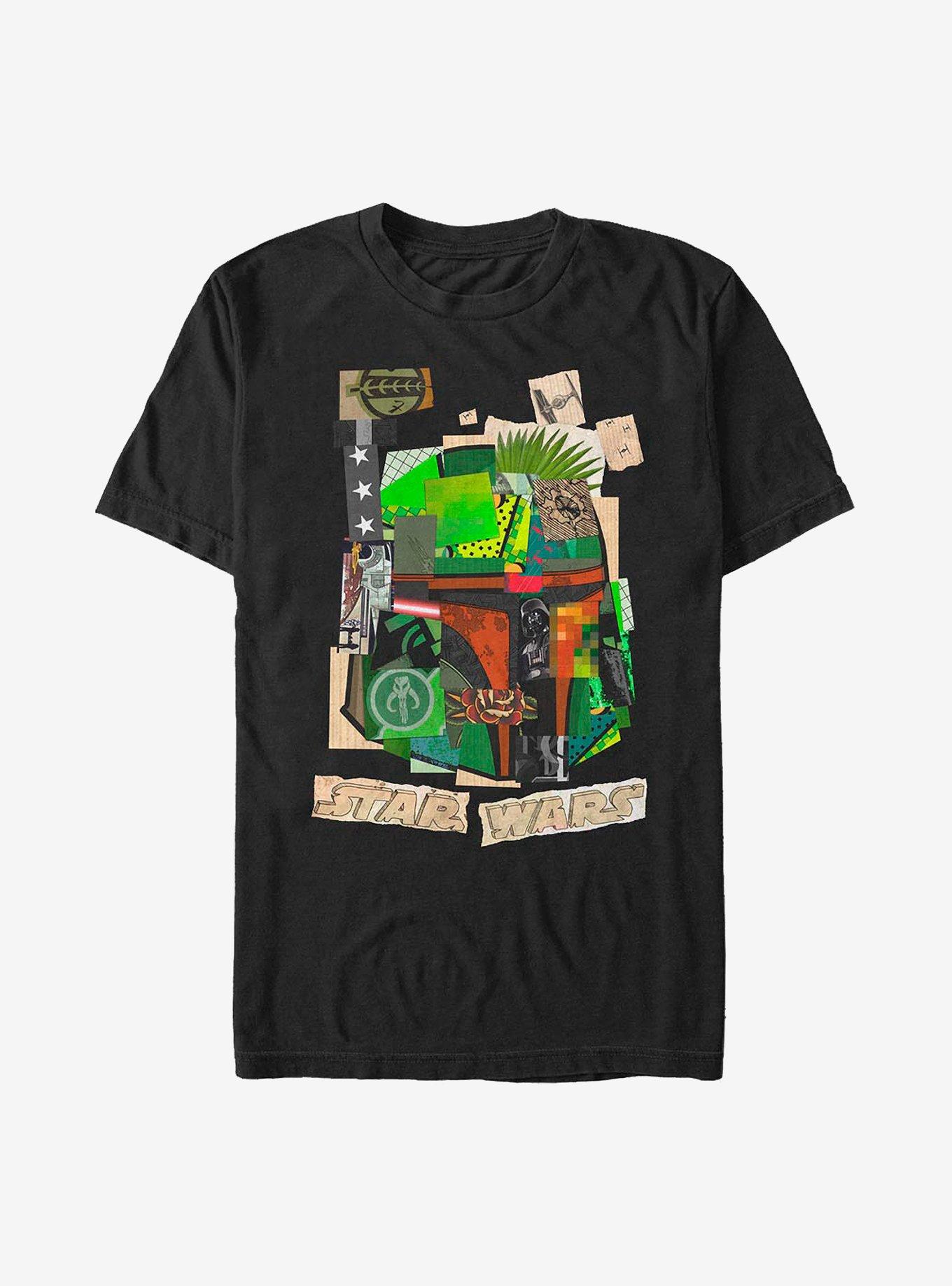 Star Wars Boba Collage T-Shirt, BLACK, hi-res