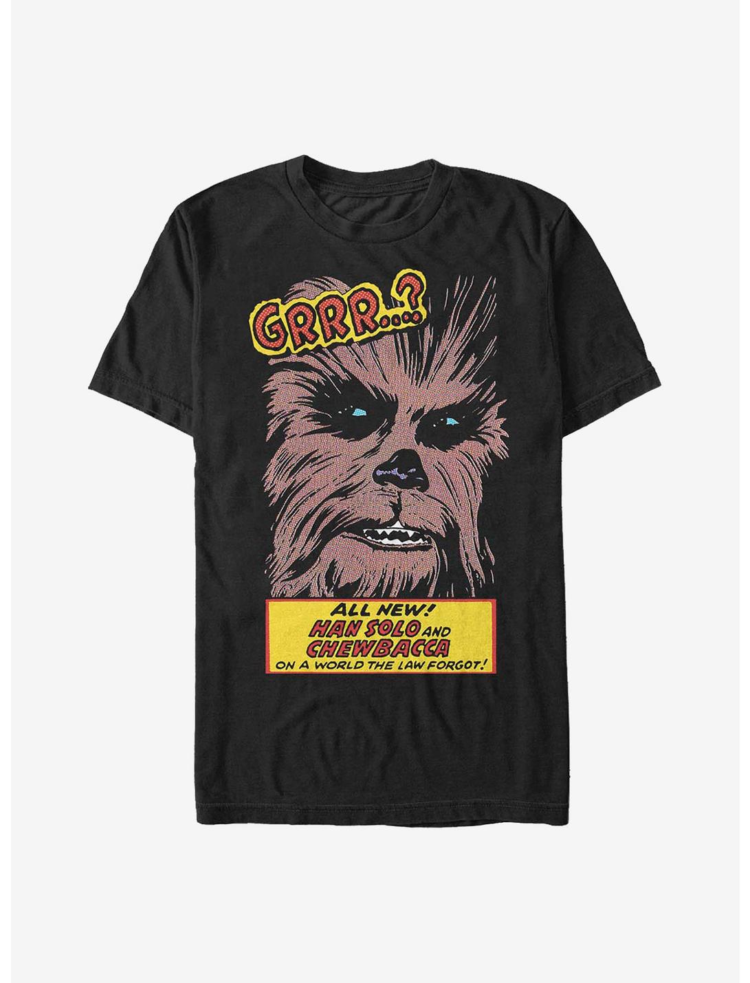 Star Wars Han Solo And Chewbacca Comic T-Shirt, BLACK, hi-res