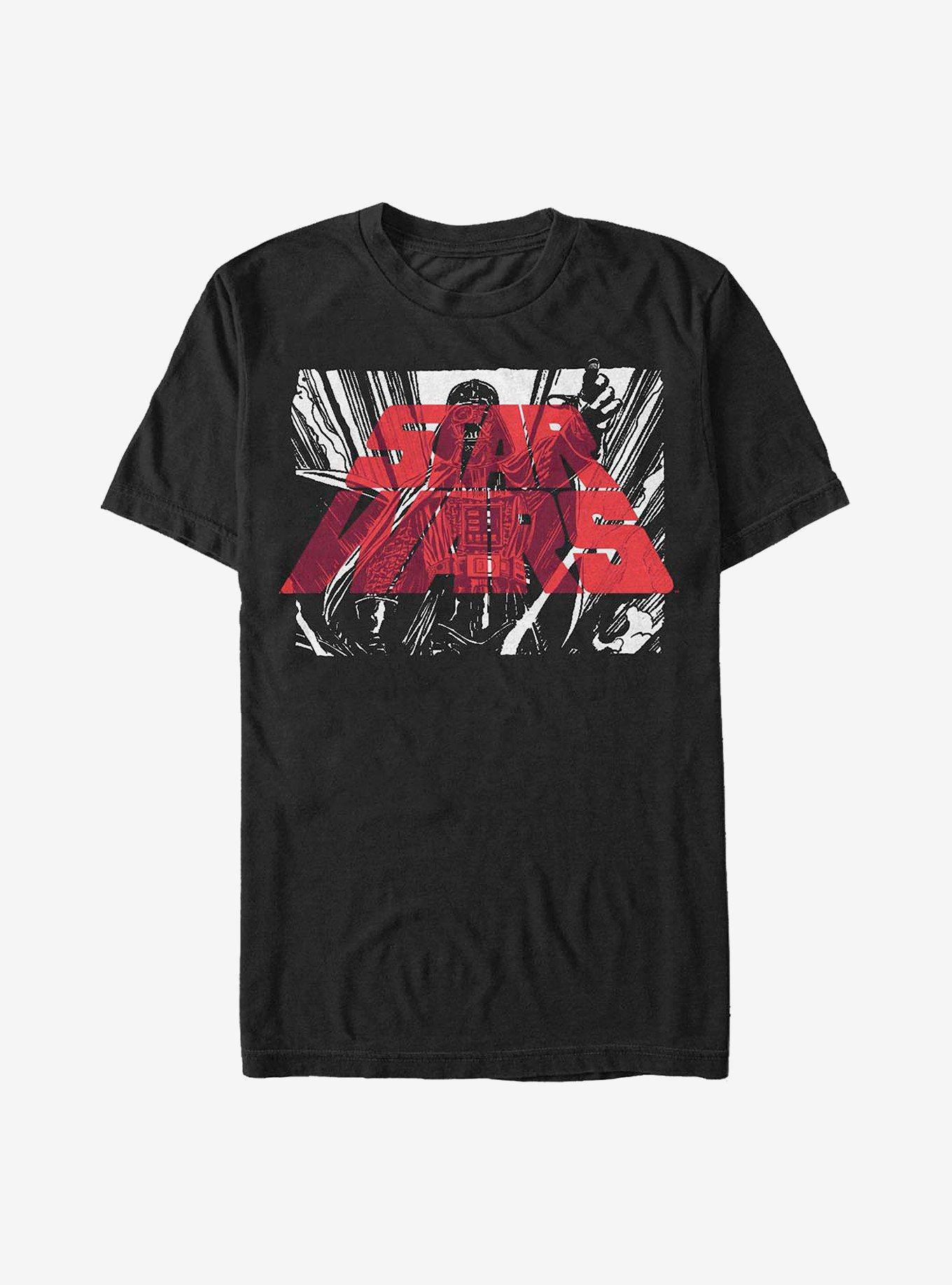Star Wars Intense Vader Logo T-Shirt, BLACK, hi-res