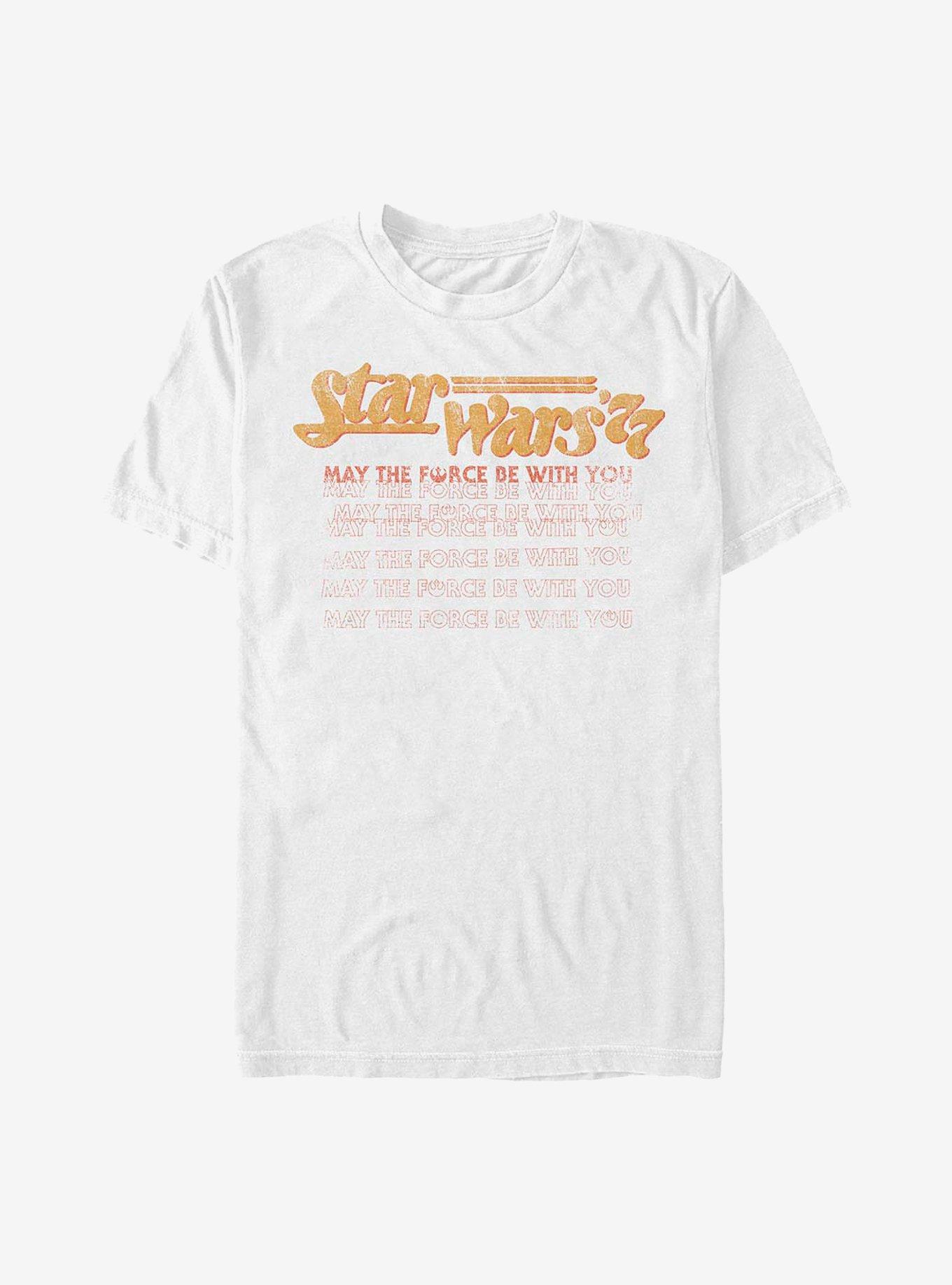Star Wars May The Force Be With You T-Shirt, WHITE, hi-res