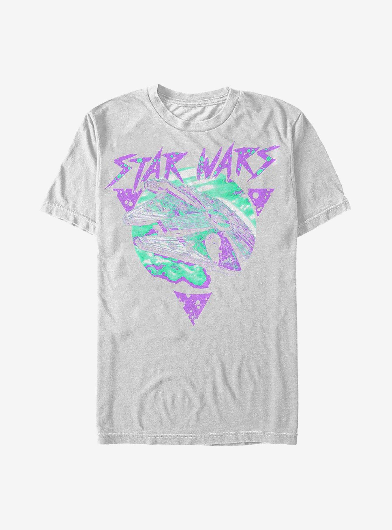 Star Wars New Wave Falcon T-Shirt, BLACK, hi-res