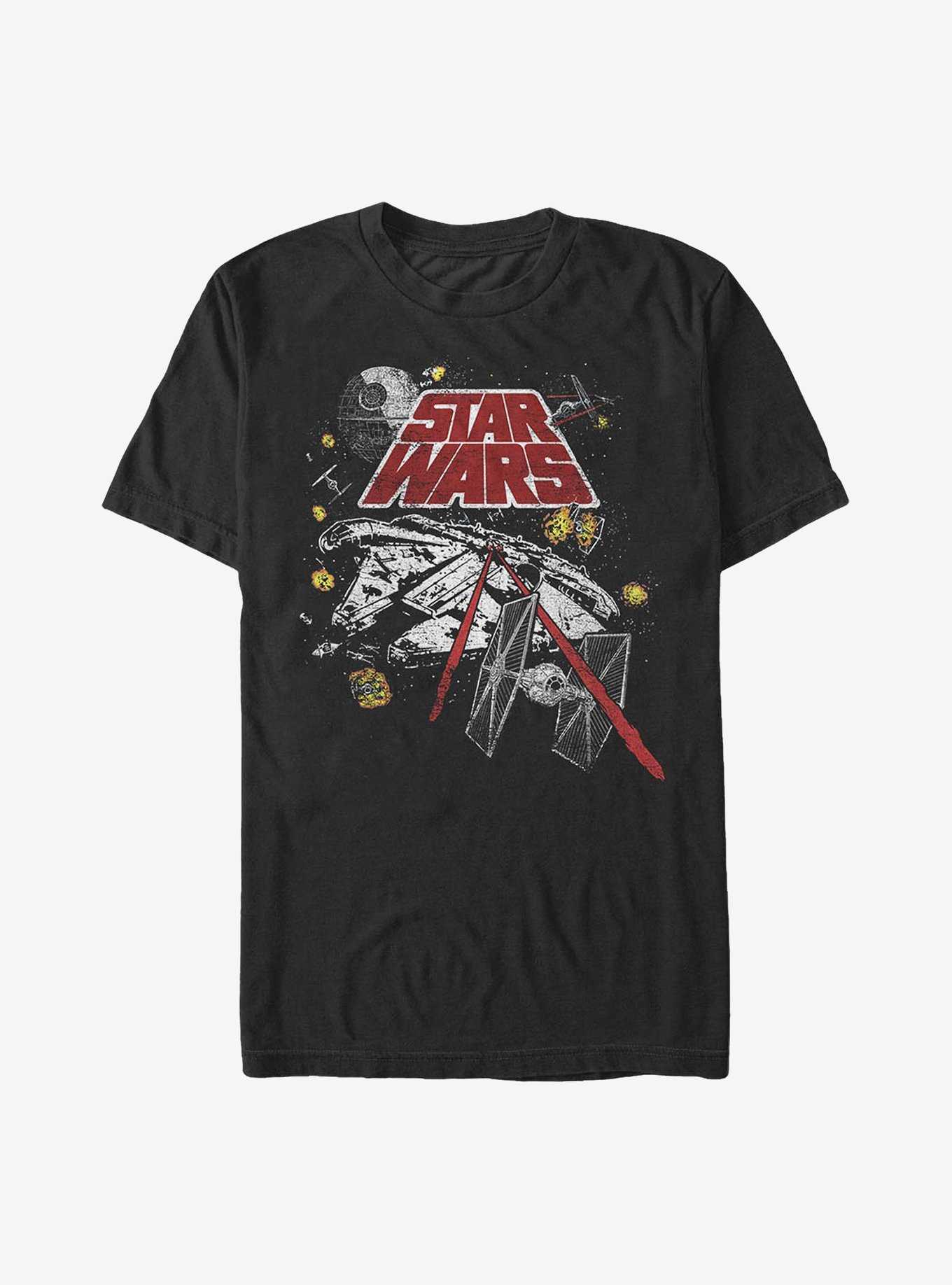 Star Wars Space Battle T-Shirt, BLACK, hi-res