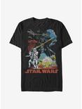 Star Wars Space Poster T-Shirt, BLACK, hi-res