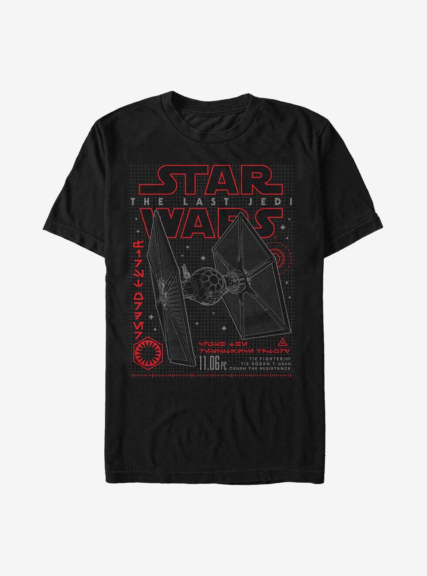 Star wars the last jedi hot sale t shirt