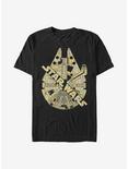 Star Wars Tropical Falcon T-Shirt, BLACK, hi-res
