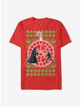 Star Wars Ugly Holiday Merry Duel T-Shirt, RED, hi-res