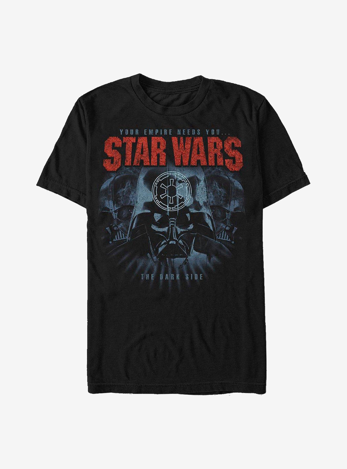 Star Wars Vader Heads T-Shirt, BLACK, hi-res