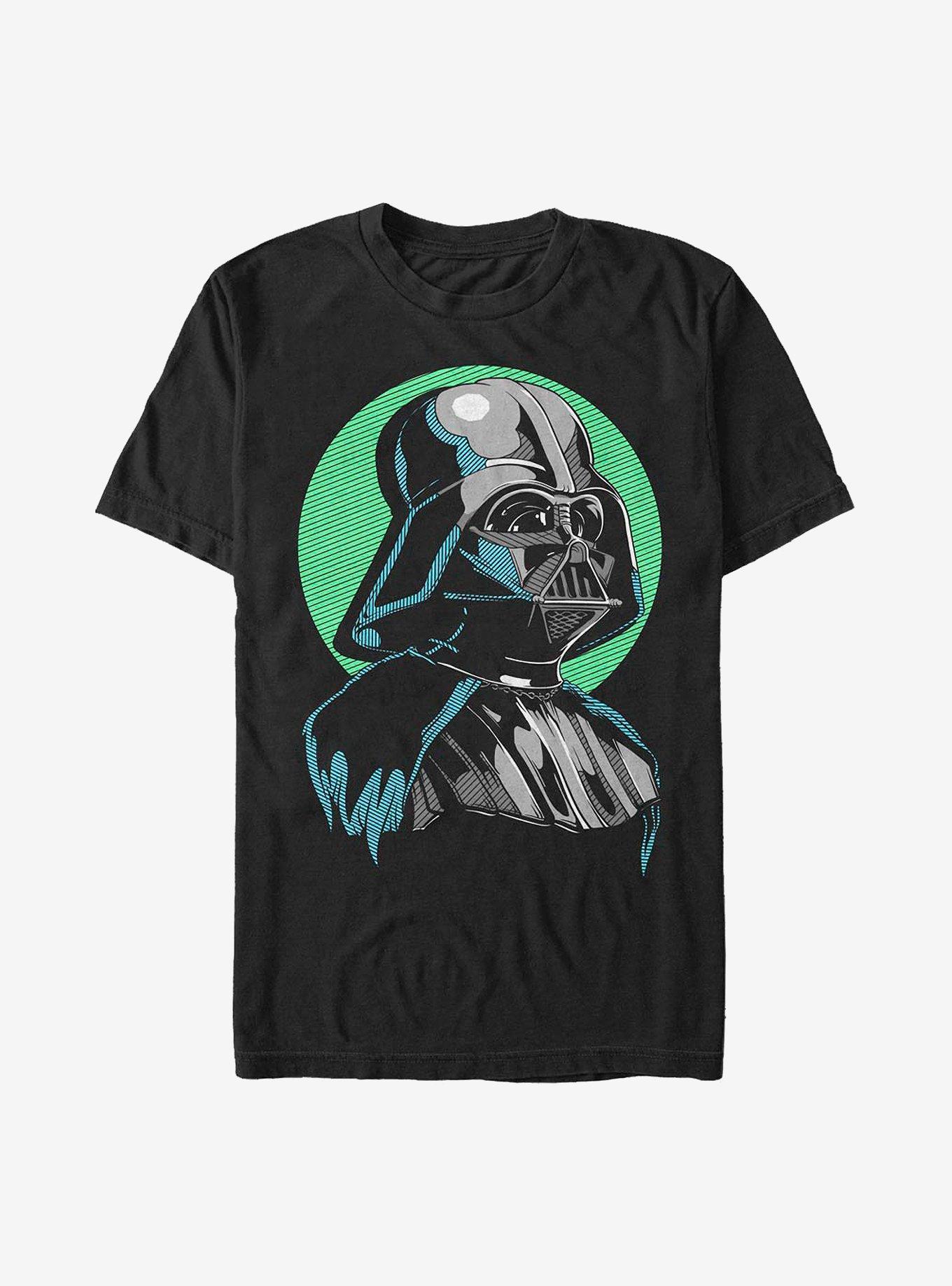 Star Wars Vader Head Frame T-Shirt, BLACK, hi-res