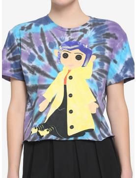 Coraline Doll Tie-Dye Girls Crop T-Shirt, , hi-res