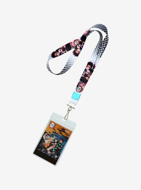 Demon Slayer: Kimetsu no Yaiba Checkered Tanjiro & Nezuko Lanyard ...