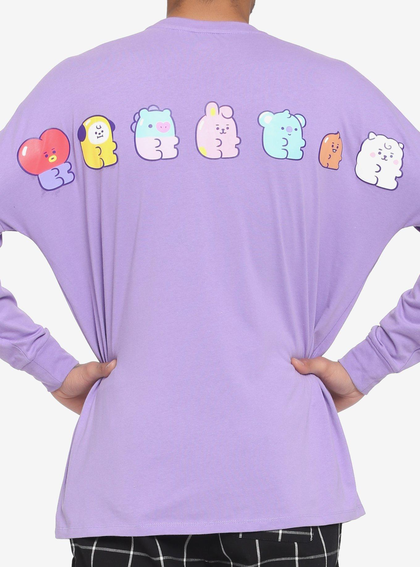 BT21 Jelly Candy Long-Sleeve Athletic Jersey, LAVENDER, hi-res