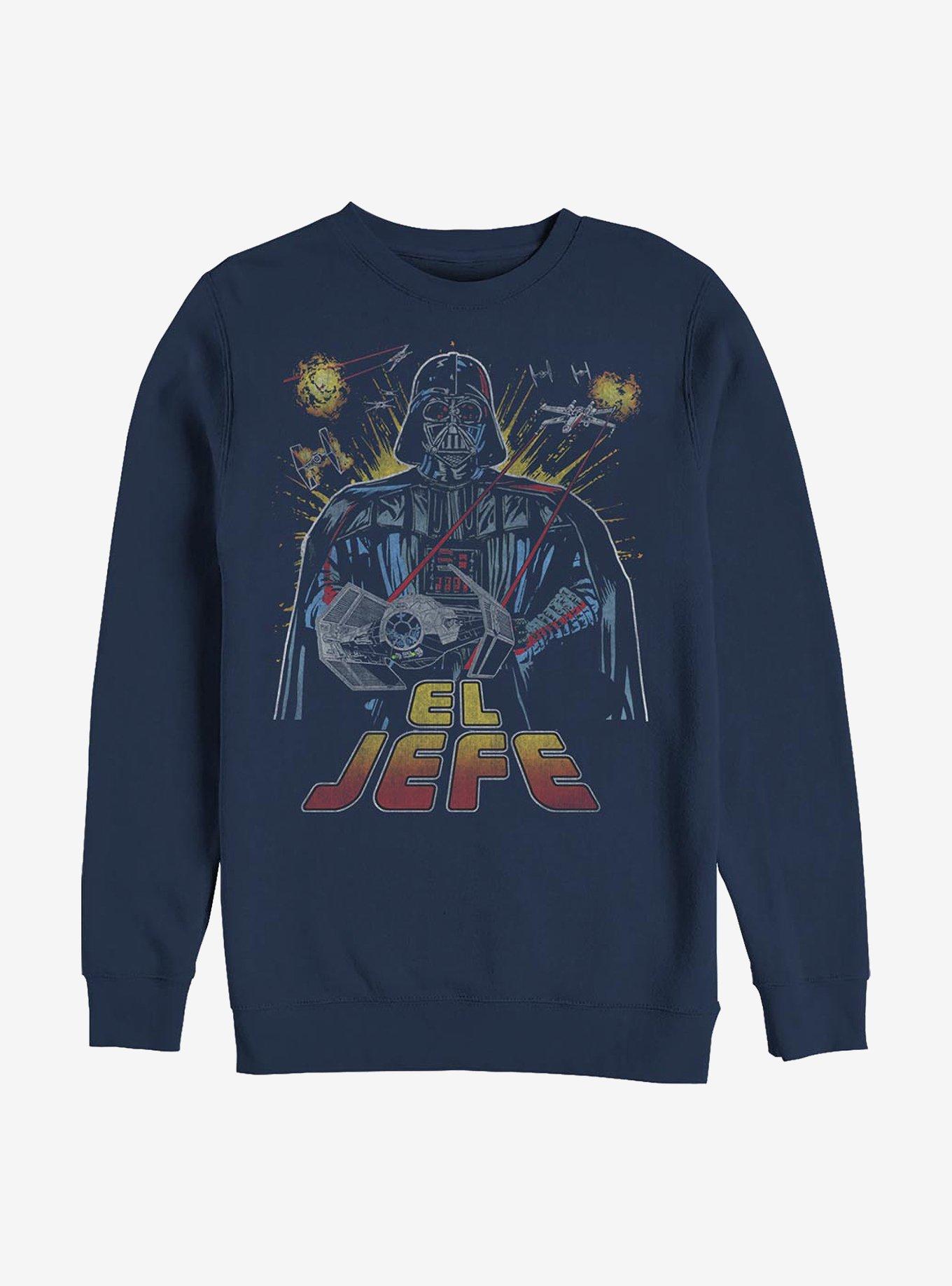 Star Wars El Jefe Crew Sweatshirt, NAVY, hi-res