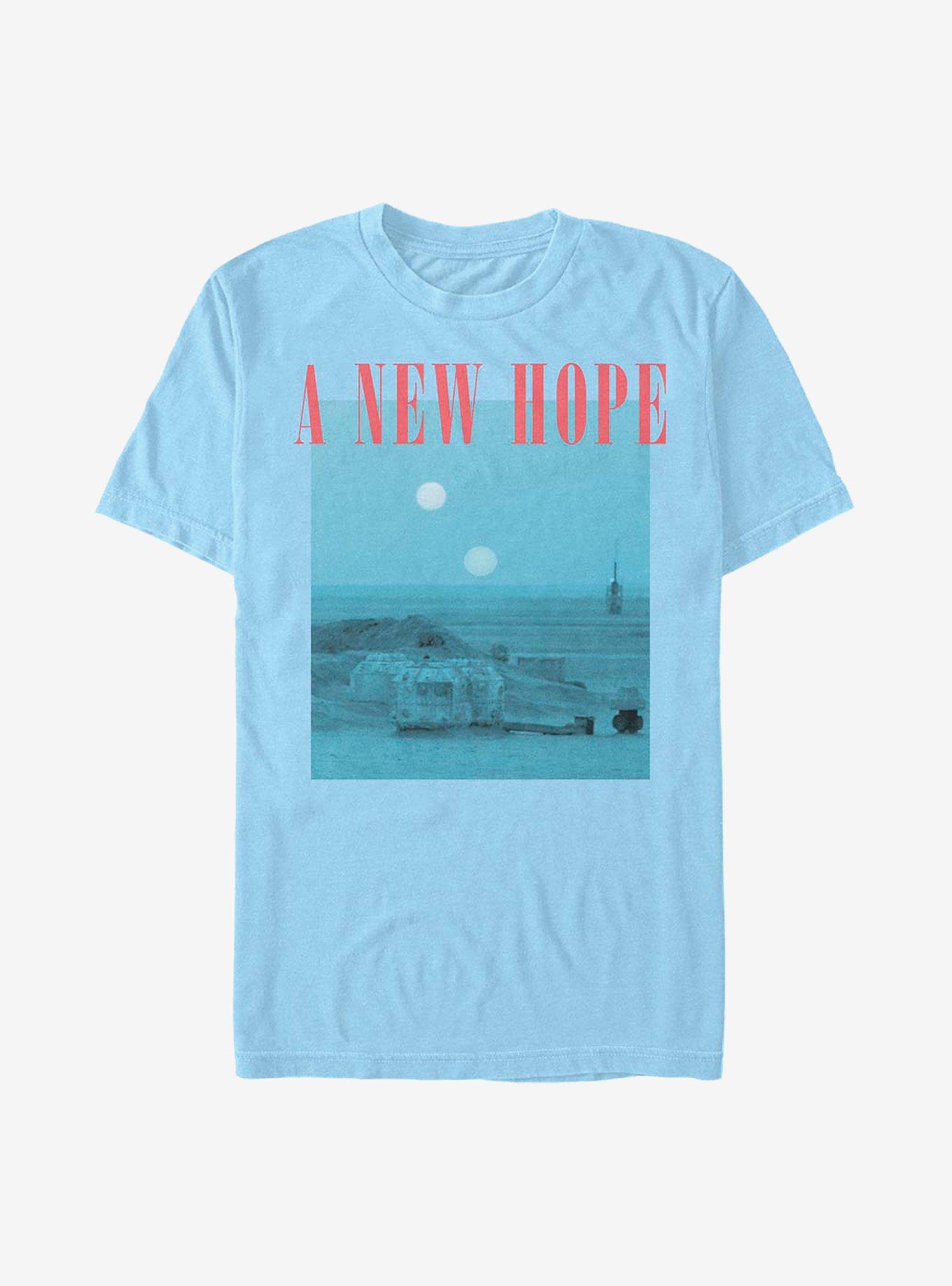 Star Wars Episode IV A New Hope Overlay T-Shirt, LT BLUE, hi-res