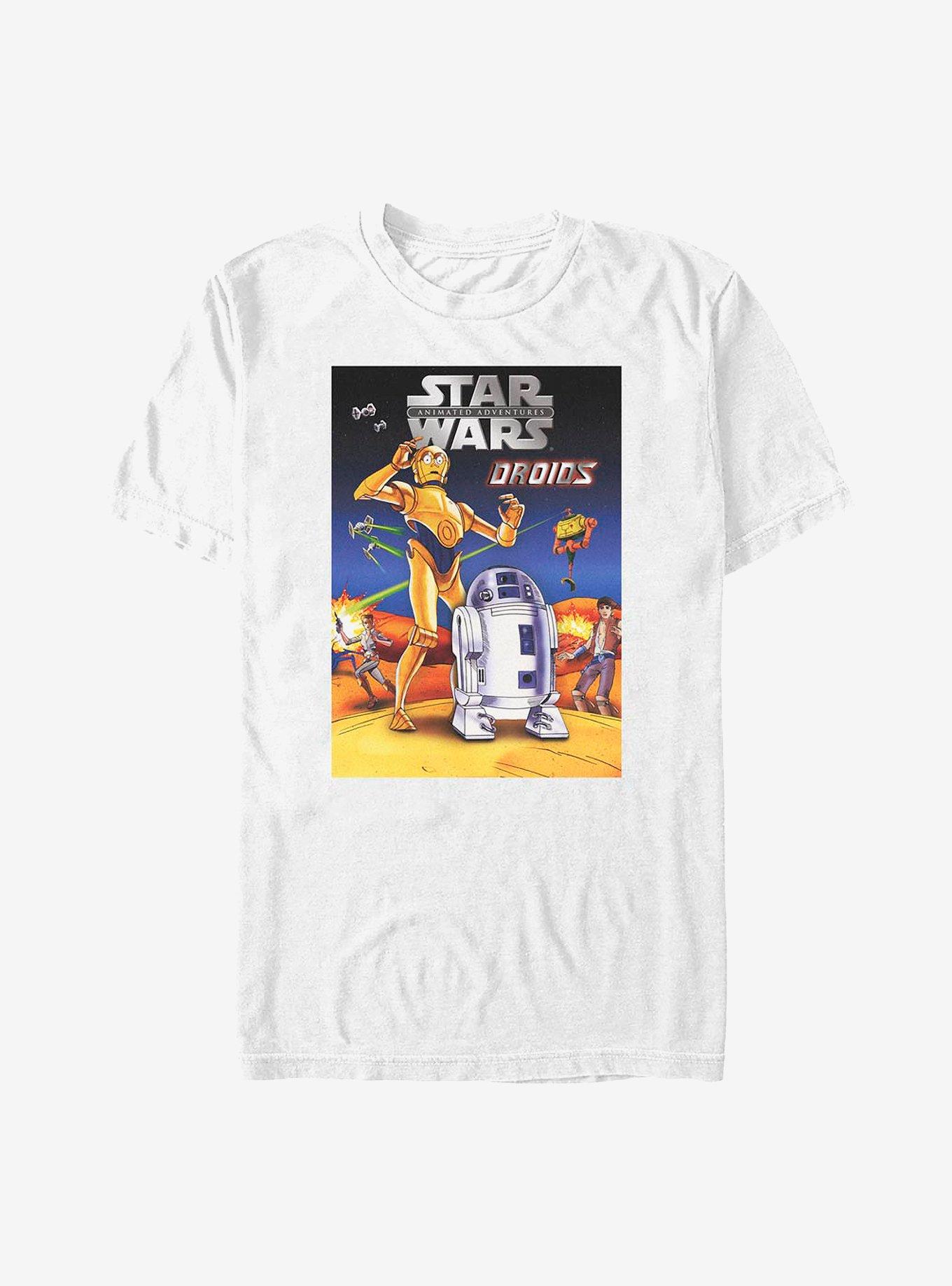 Star Wars Animated Droids T-Shirt, WHITE, hi-res