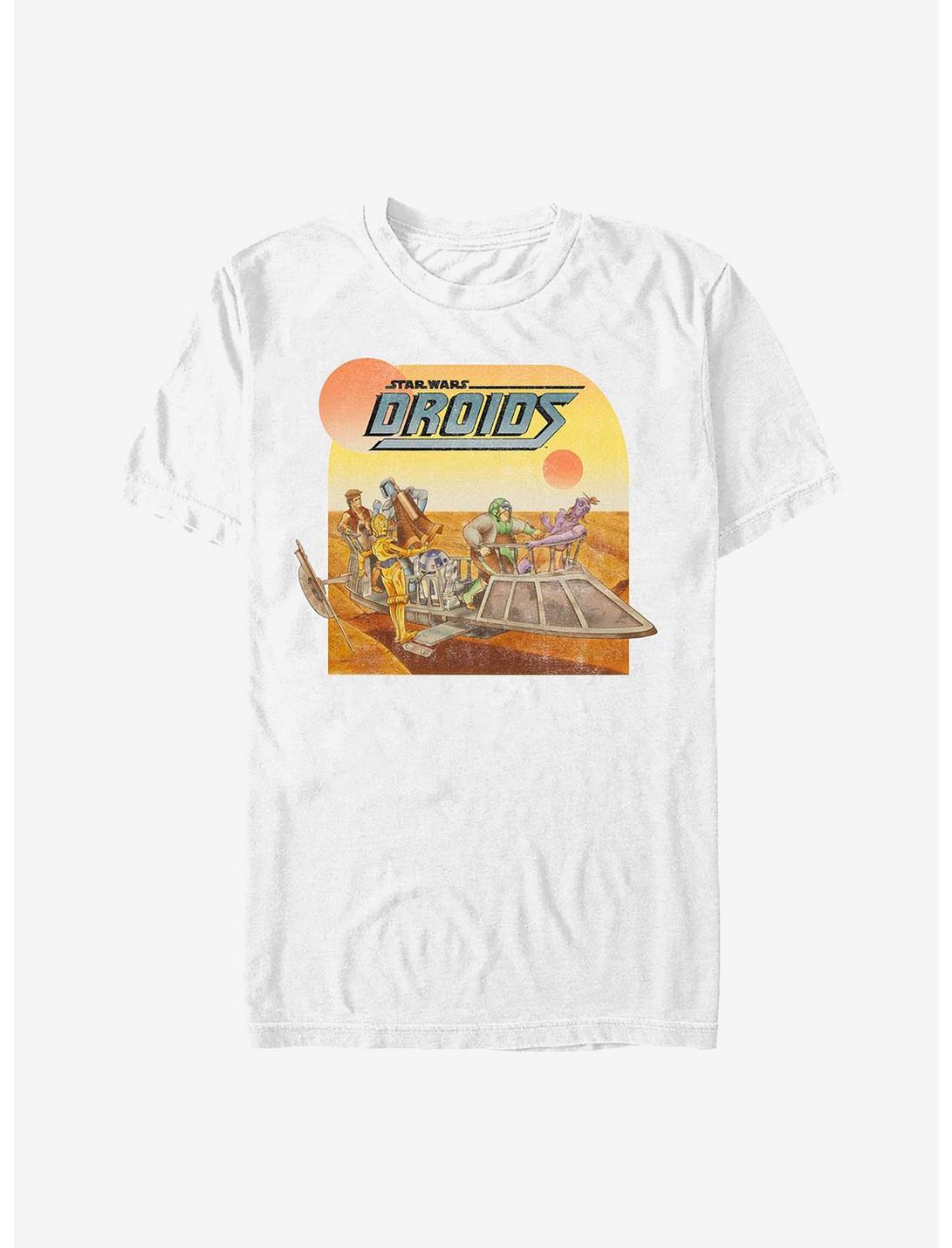 Star Wars Droid Sunset T-Shirt, WHITE, hi-res