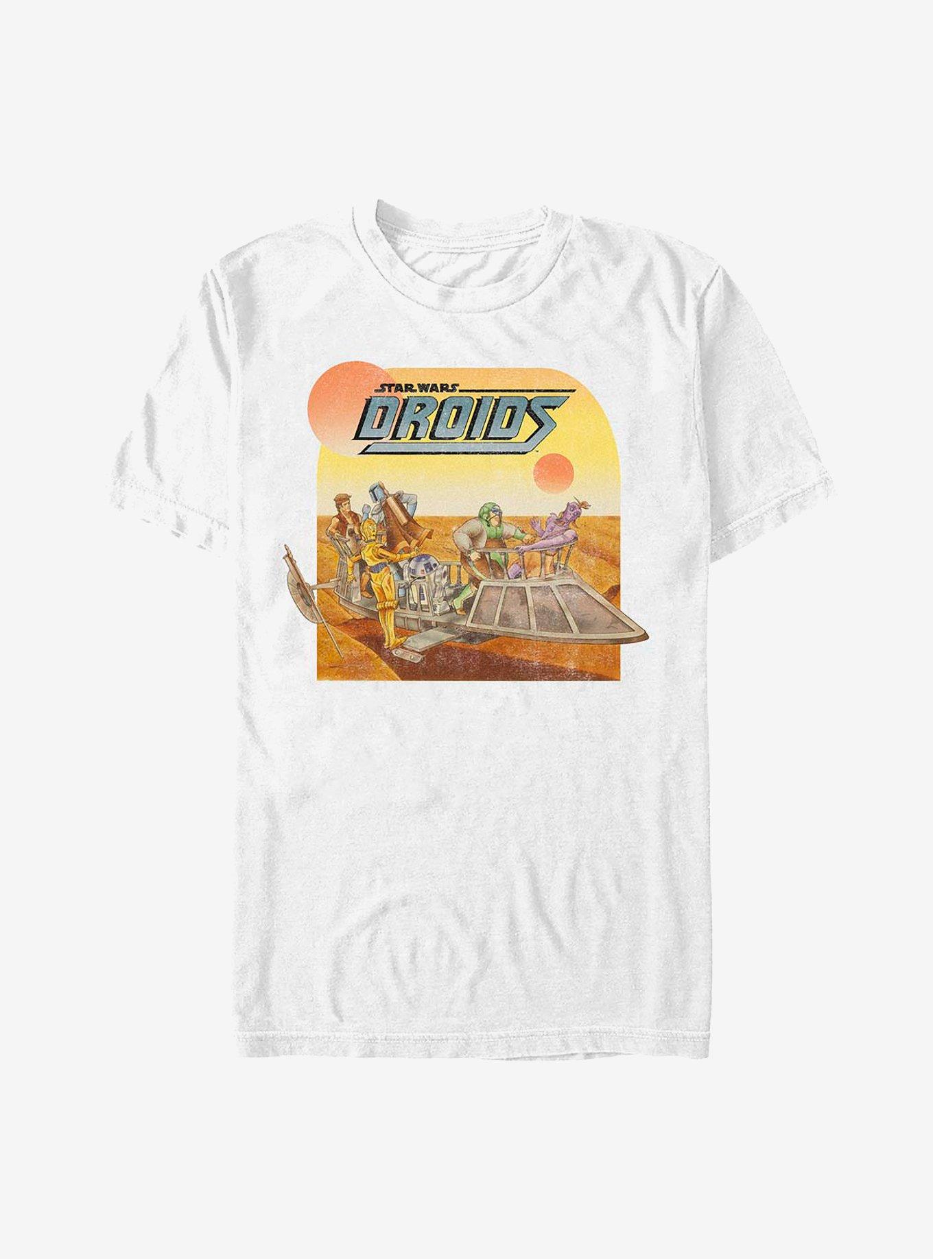 Star Wars Droid Sunset T-Shirt, WHITE, hi-res