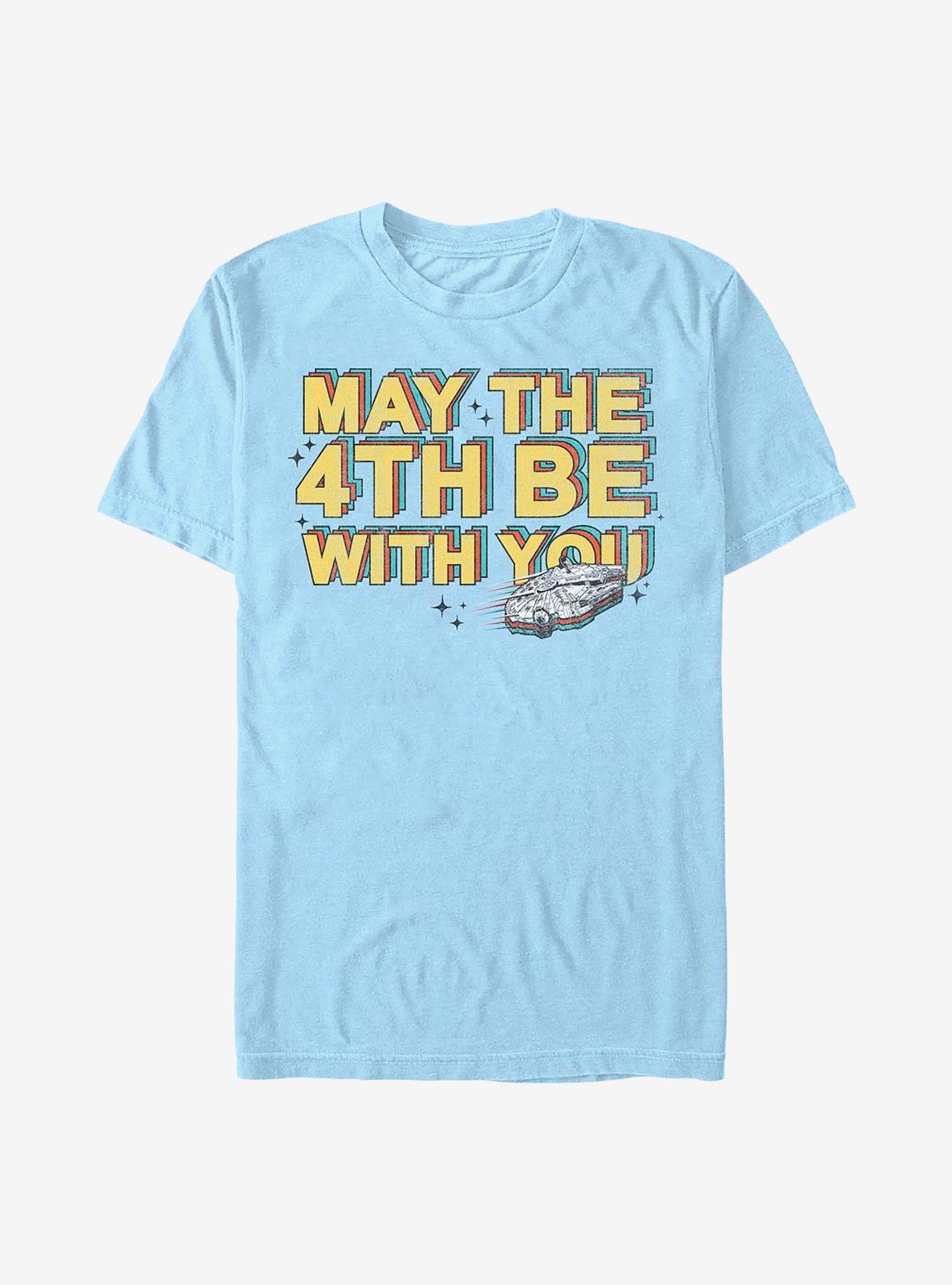 Star Wars May The 4TH T-Shirt, LT BLUE, hi-res