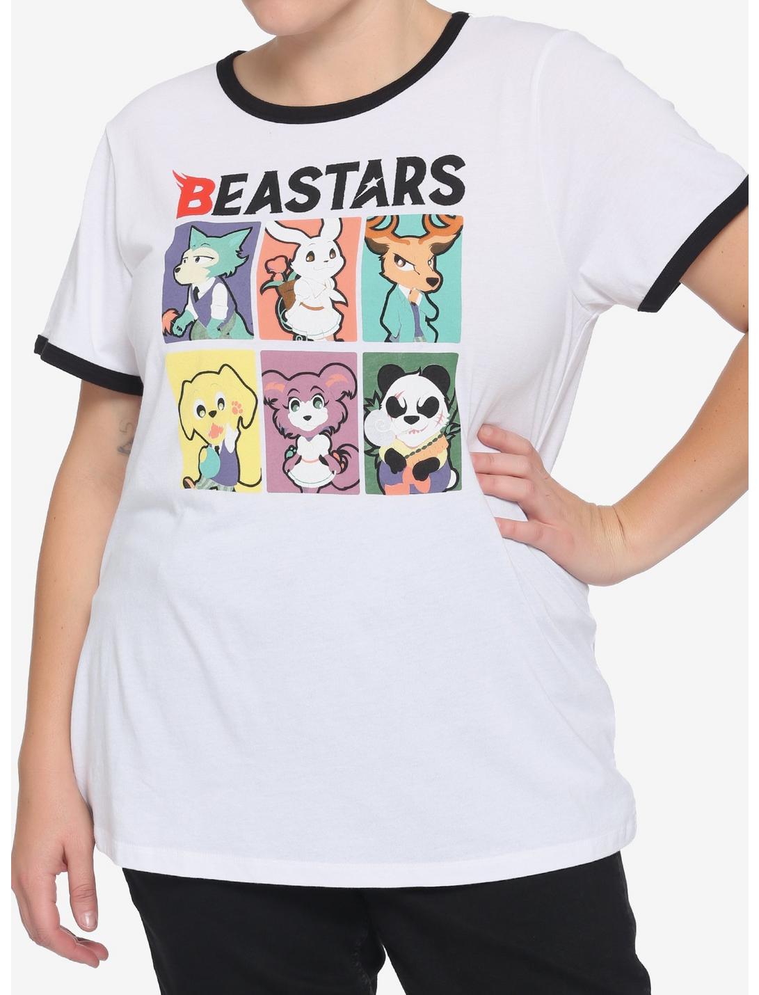 Beastars Chibi Girls Ringer T-Shirt Plus Size, MULTI, hi-res