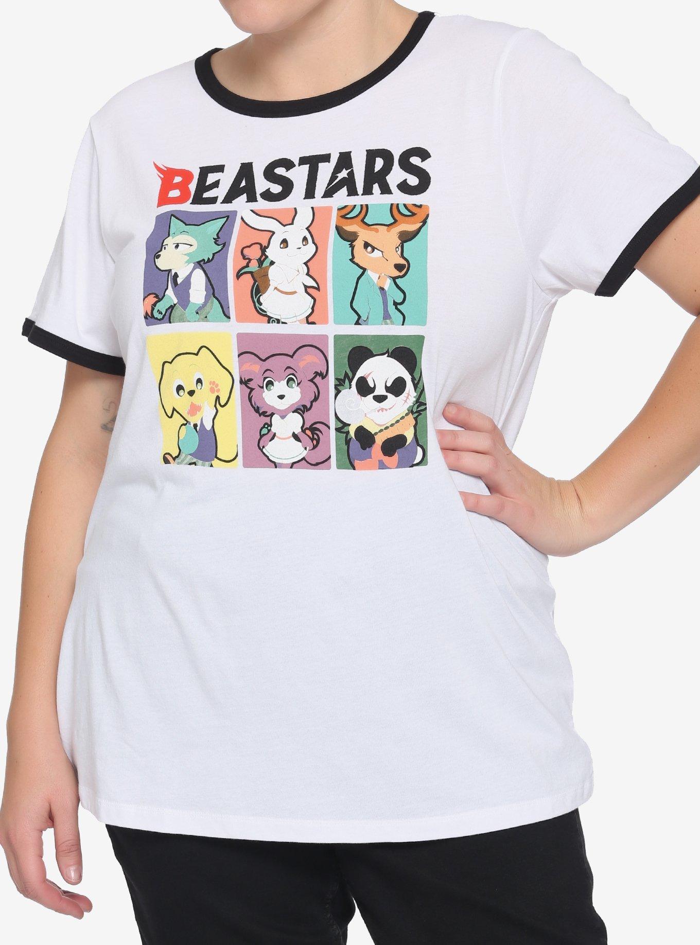 Beastars Chibi Girls Ringer T-Shirt Plus Size, MULTI, hi-res