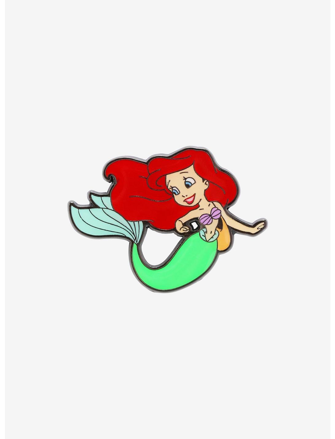 Loungefly Disney The Little Mermaid Ariel Chibi Enamel Pin, , hi-res