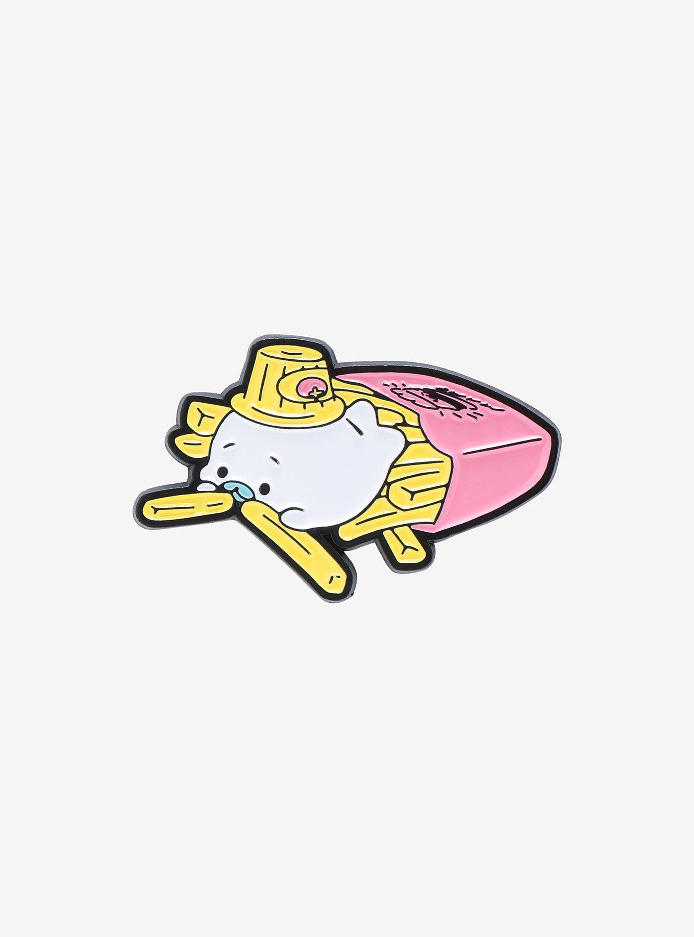 Mamegoma Fries Enamel Pin, , hi-res