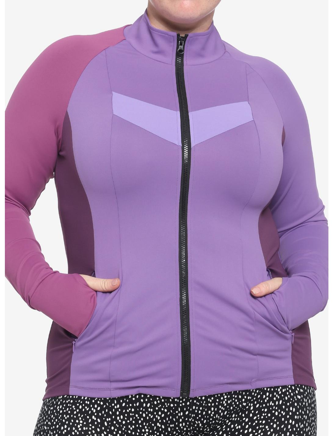 Her Universe Marvel Hawkeye Kate Bishop Track Jacket Plus Size, MULTI, hi-res