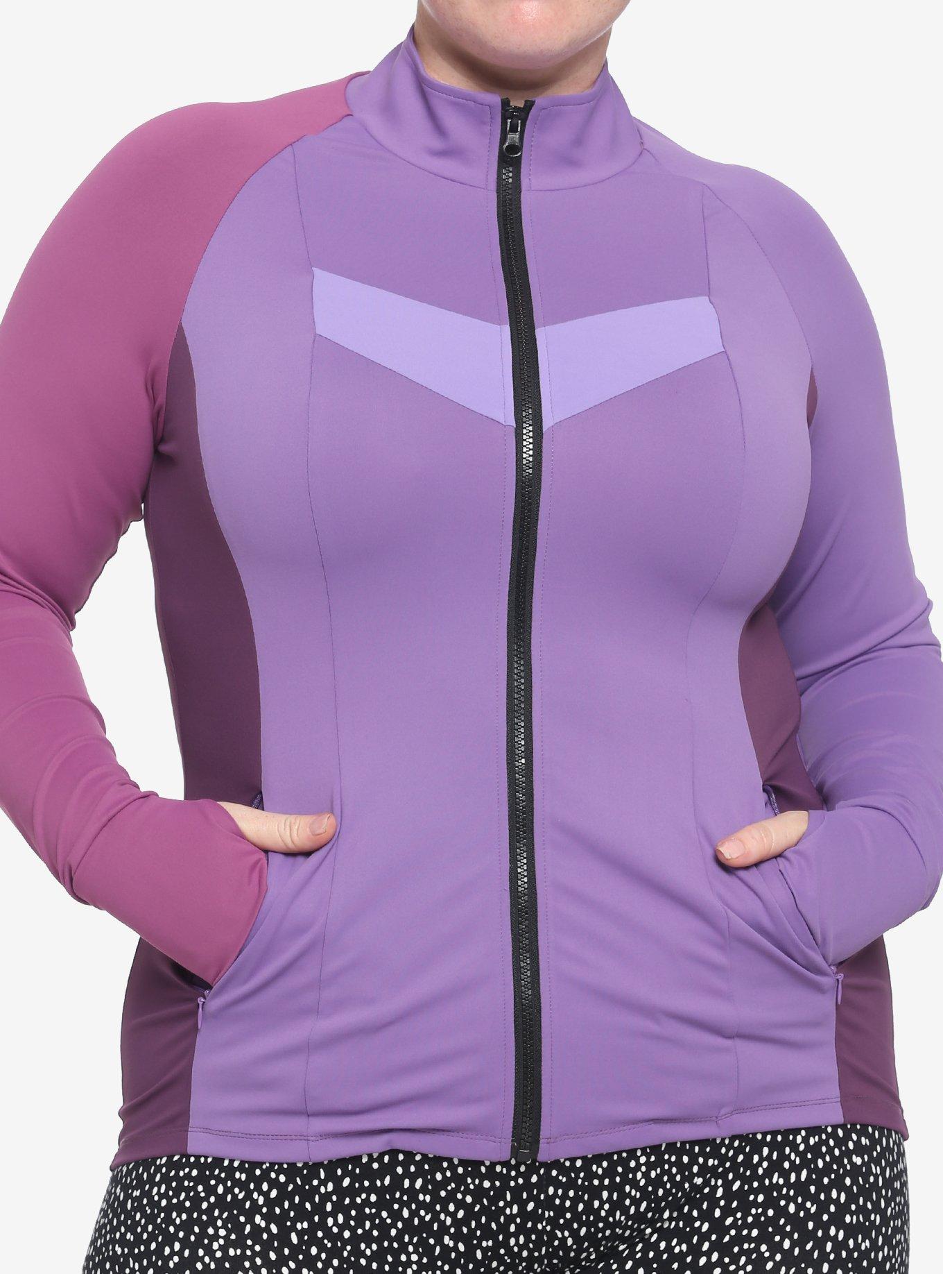Her Universe Marvel Hawkeye Kate Bishop Track Jacket Plus Size, MULTI, hi-res