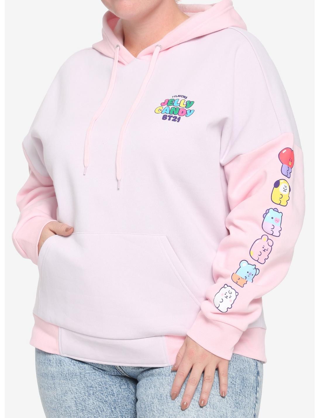 BT21 Jelly Candy Girls Hoodie Plus Size, MULTI, hi-res