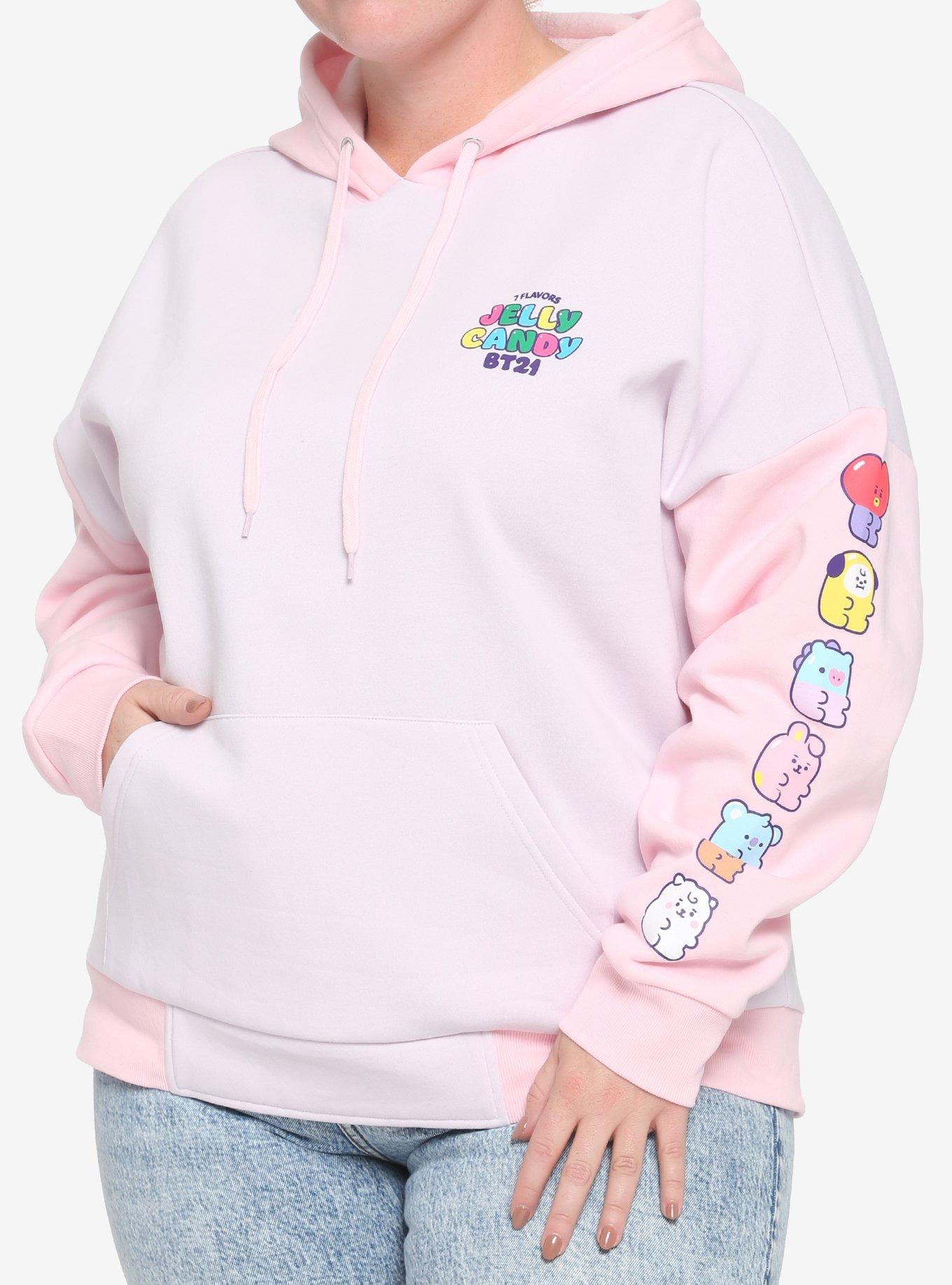 BT21 Jelly Candy Girls Hoodie Plus Size, MULTI, hi-res
