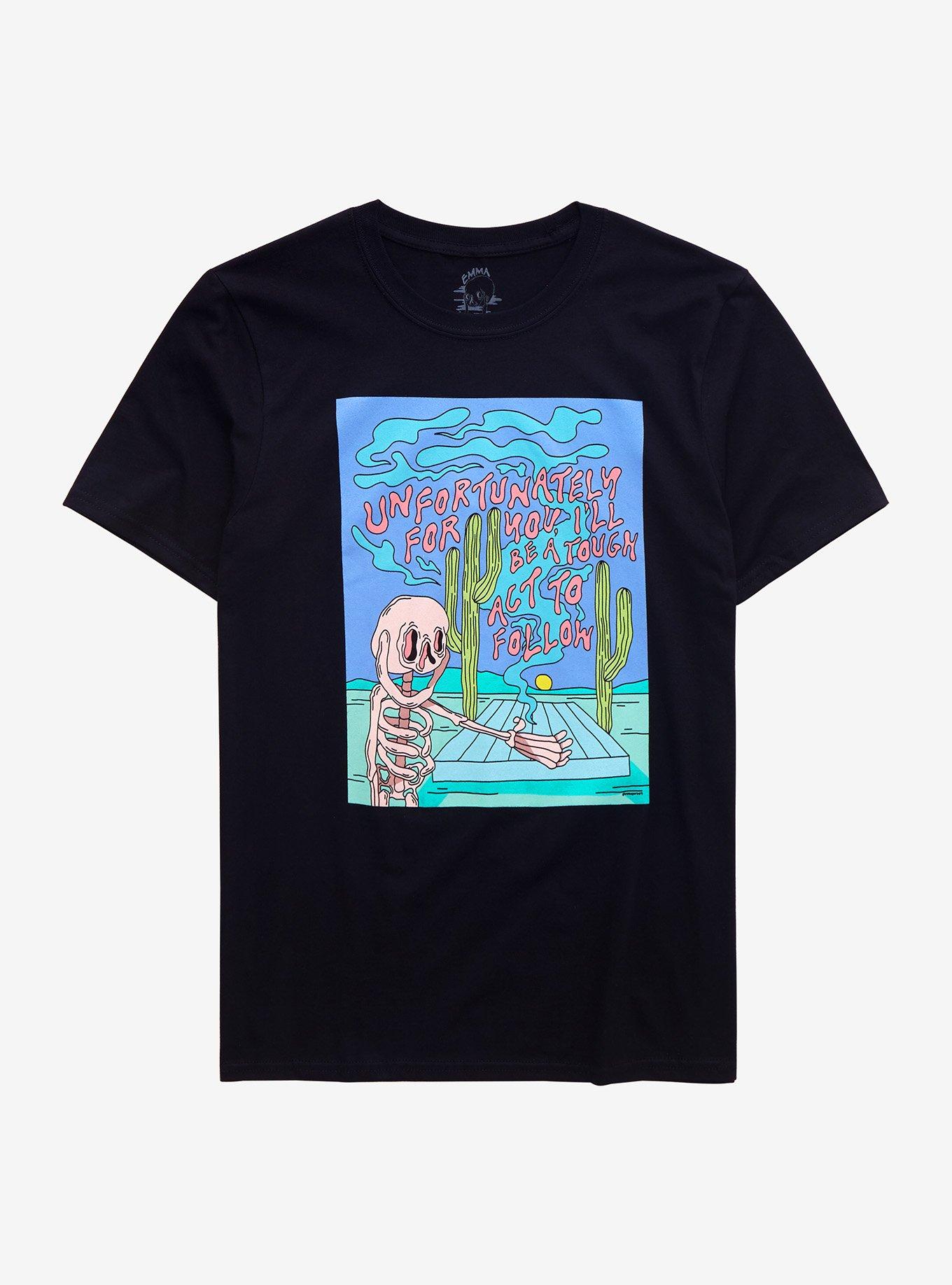 Skeleton Tough Act To Follow T-Shirt By Emma Atterbury, MULTI, hi-res