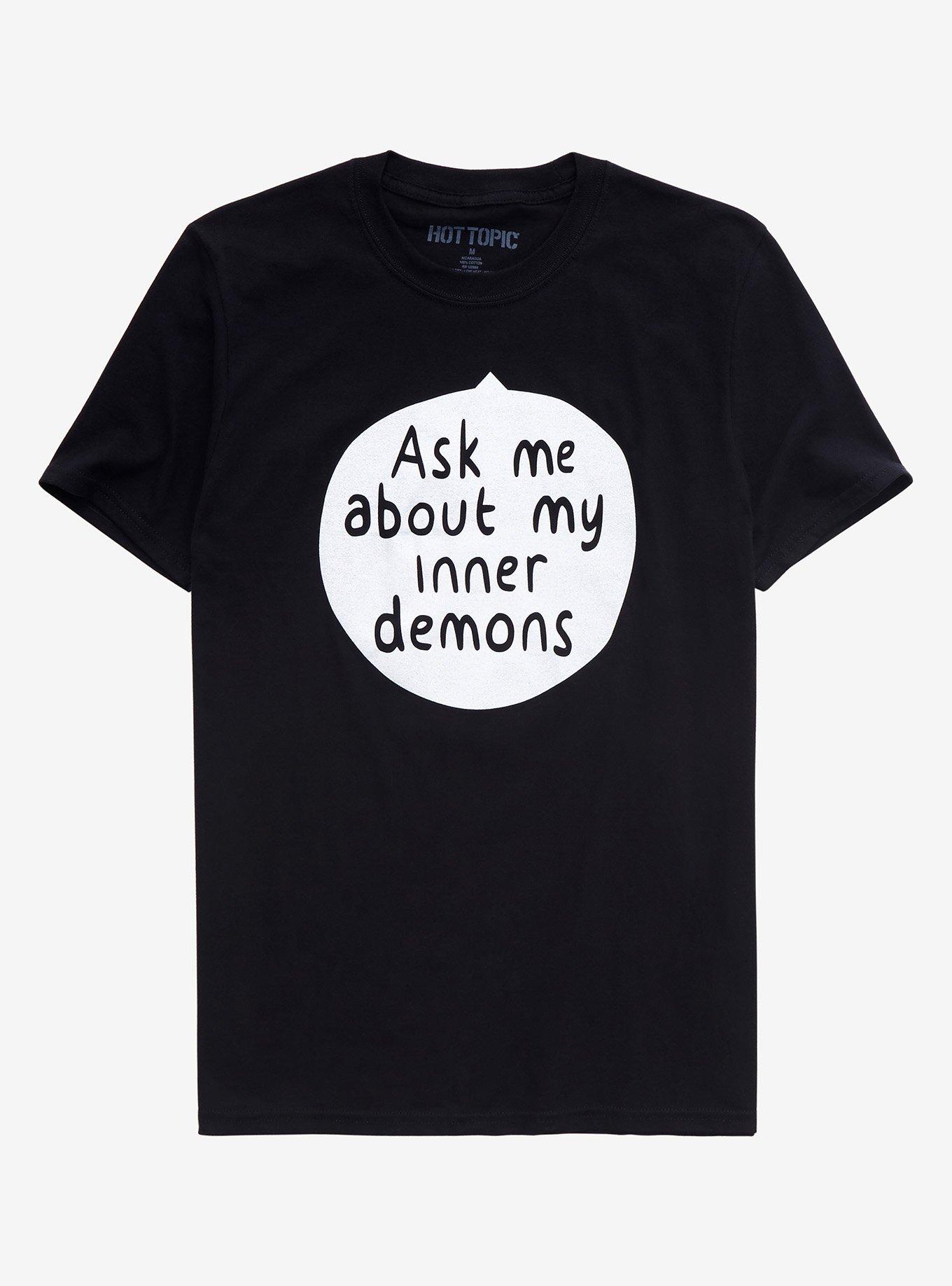 Inner Demons Speech Bubble T-Shirt, BLACK, hi-res