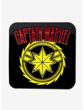 Plus Size Marvel Captain Marvel Yellow Enamel Pin, , hi-res