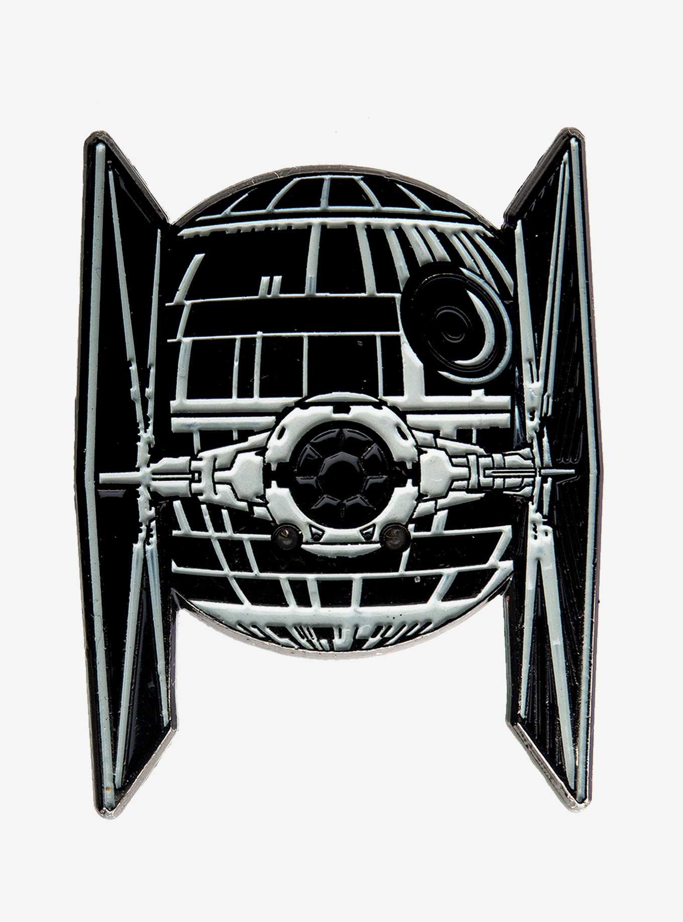 Star Wars Tie Fighter And Death Star Lightning Pin, , hi-res