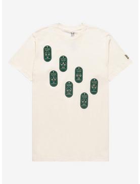 TinyTAN Member Wappen Badges T-Shirt Inspired by BTS Hot Topic Exclusive, , hi-res