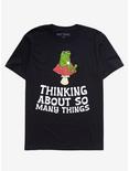 Thinking About So Many Things Frog T-Shirt, BLACK, hi-res