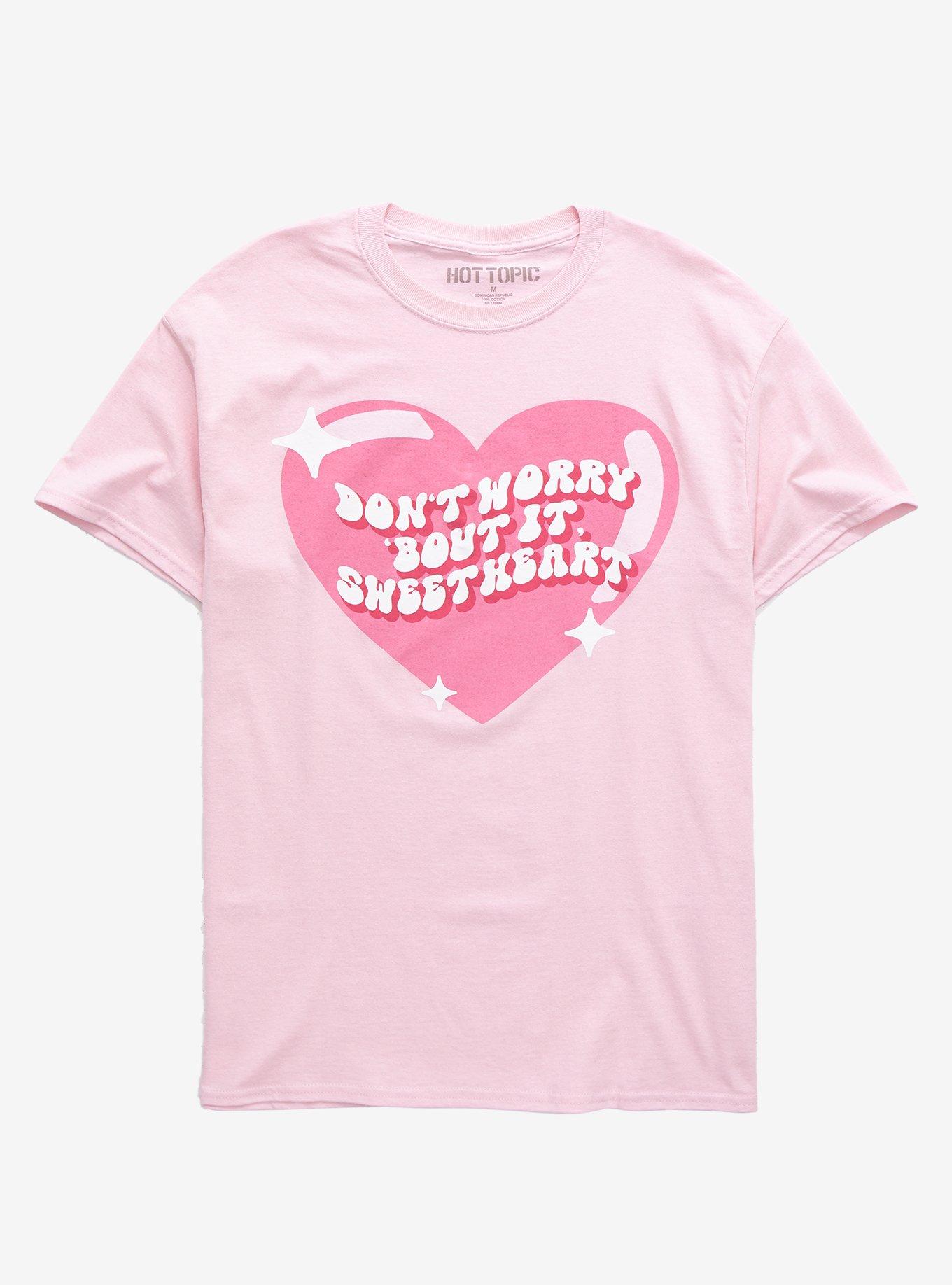 Don't Worry Sweetheart T-Shirt, LIGHT PINK, hi-res